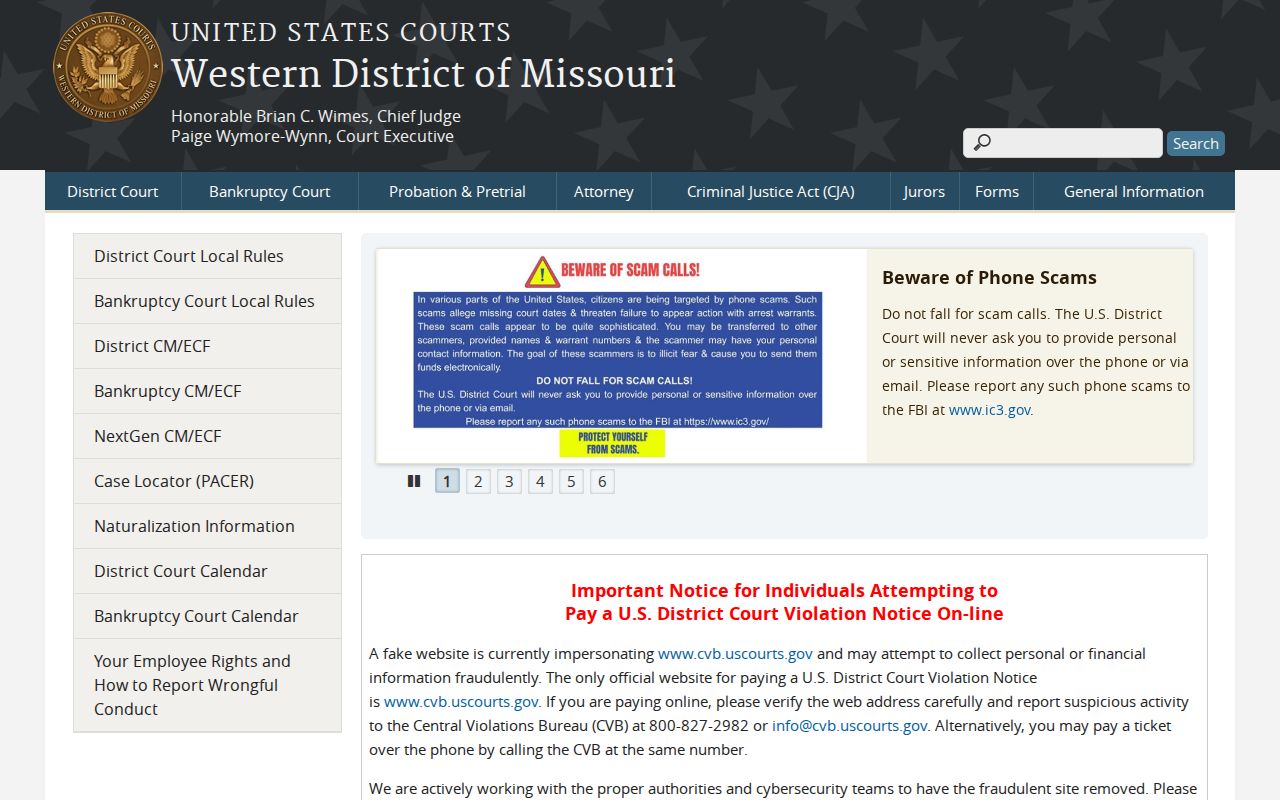 Andrew County criminal court cases Western District of Missouri